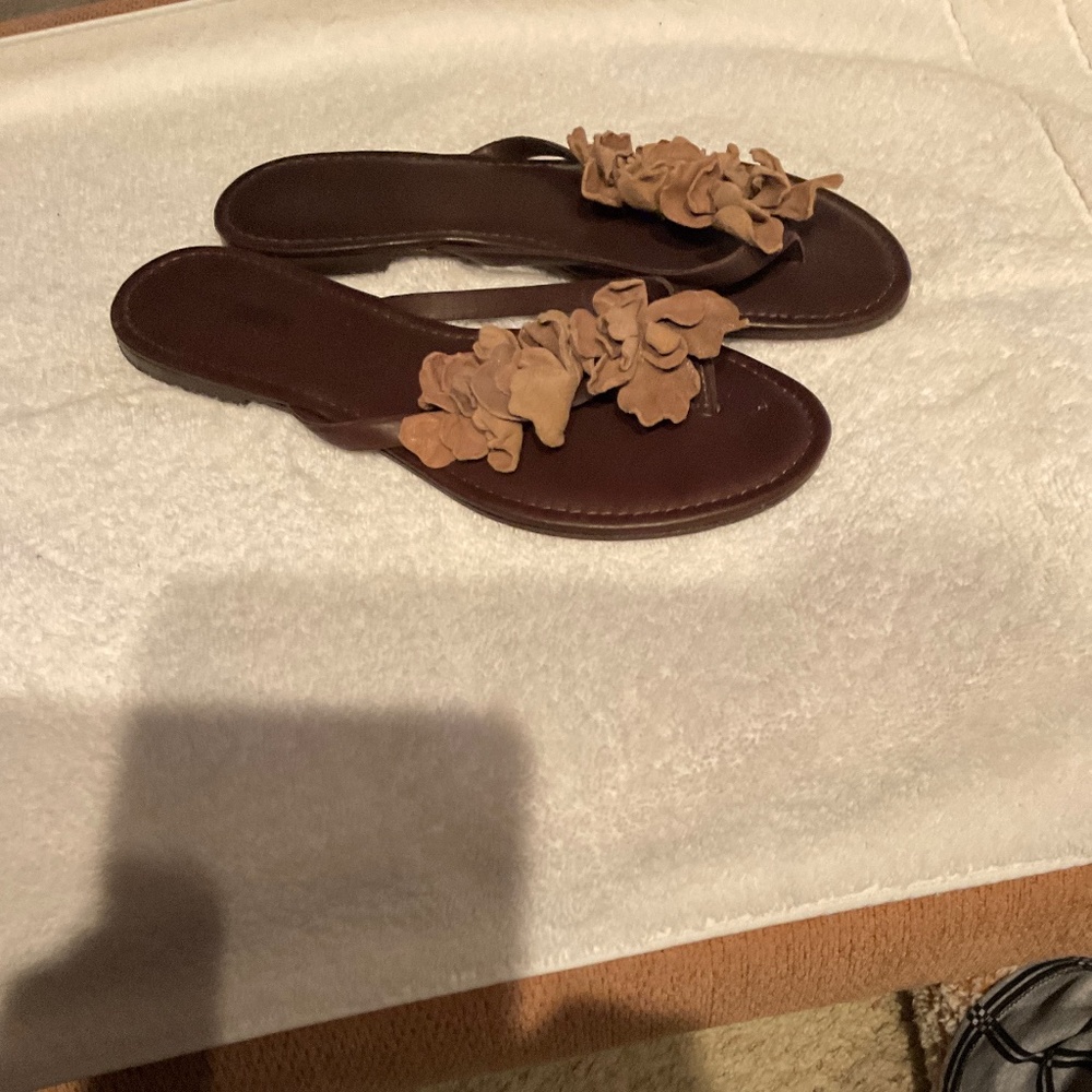 Italian Leather and Suede Sandal